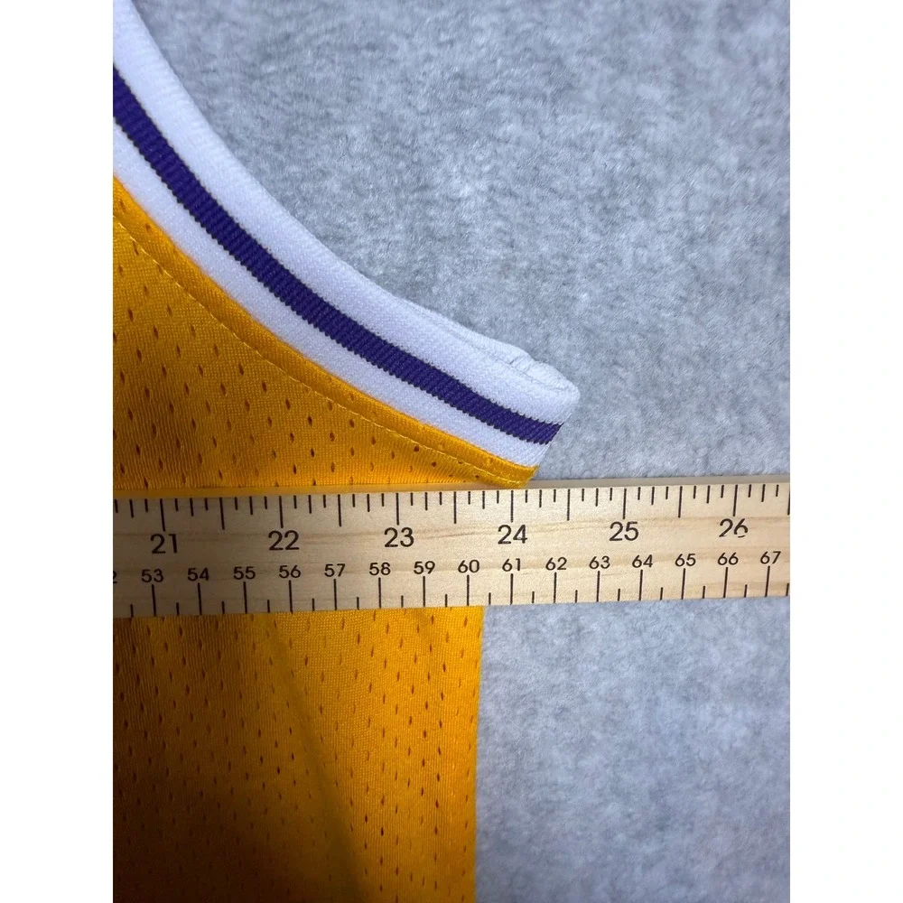 Adidas Los Angeles Lakers Jerry West 44 Hardwood Classics Jersey Yellow XXL New
